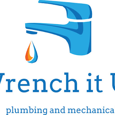 wrench it up plumbing logo